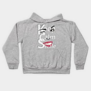 keep calm & smile Kids Hoodie